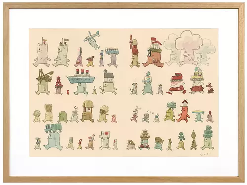 Cabin Head and Tree Head [Endpapers 2], Scott C.