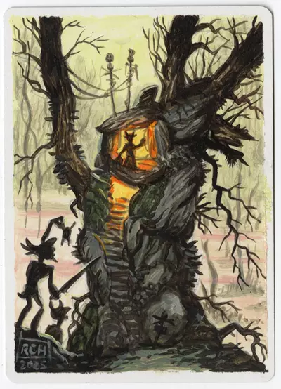 Firelit Thicket [Fire-lit Thicket], Ralph Horsley