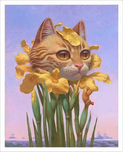 Cheshire Cat - Dusk [PRINT], Kristin Kwan