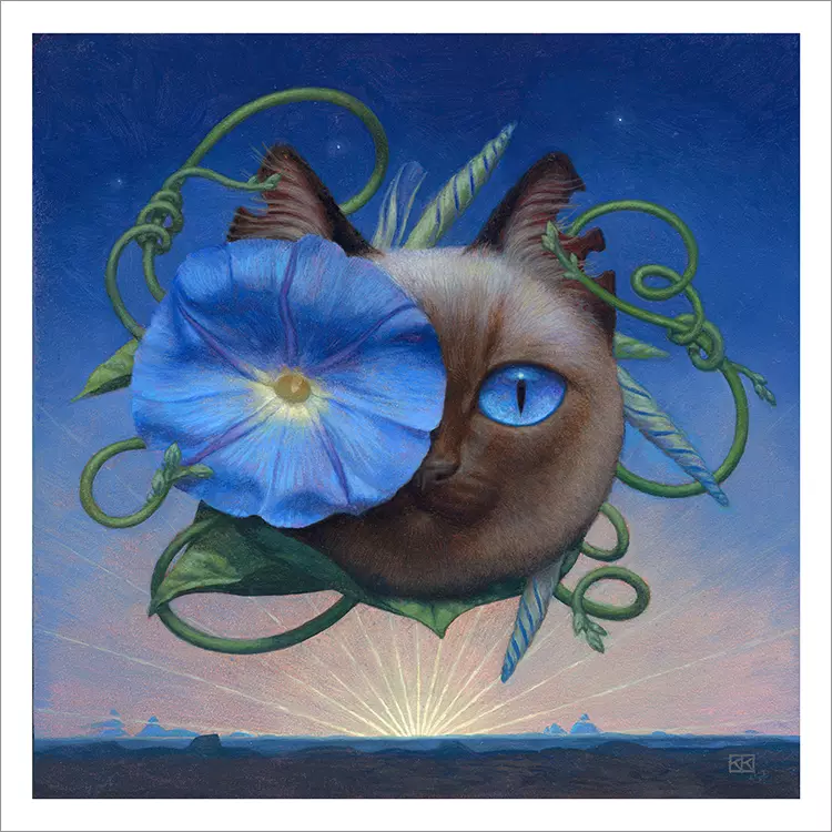Cheshire Cat - Dawn [PRINT], Kristin Kwan
