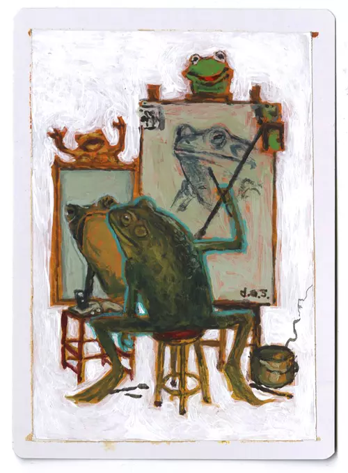 Frogwell Triple Self Portrait [Harmonize], Danny Schwartz