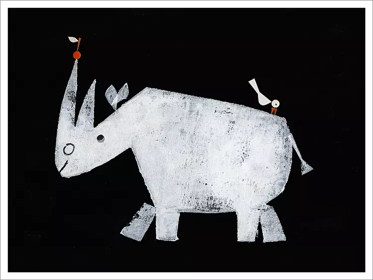 Just in Case You Want to Fly - Pg. 7-8 - Rhino [PRINT], Christian Robinson
