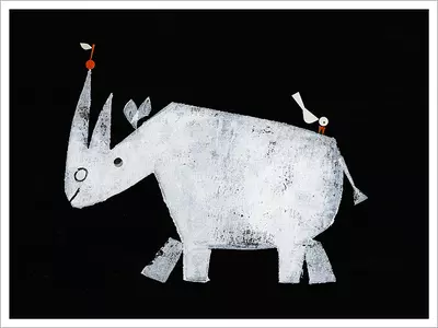 Just in Case You Want to Fly - Pg. 7-8 - Rhino [PRINT], Christian Robinson
