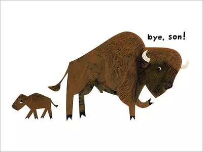 Just in Case You Want to Fly: Bison (Pg. 17-18) [PRINT], Christian Robinson