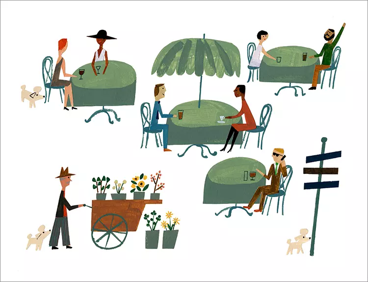 Antoinette: Cafe (Pg. 19 - 20) [PRINT], Christian Robinson