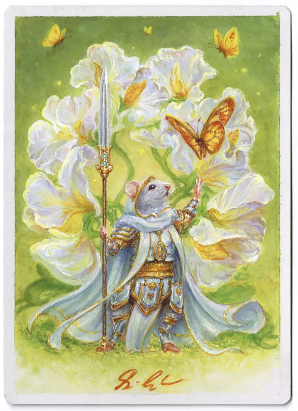 Elspeth with Sweet Pea Wings [Swords to Plowshares], Liiga Smilshkalne