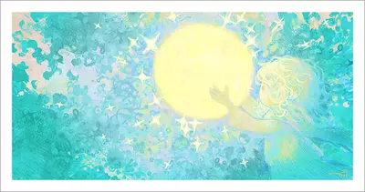 The Moon I Could Hold In My Hands [PRINT], Onenhillion