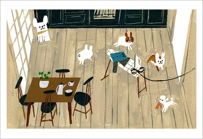 Antoinette: Puppy Play (Pg. 05 - 06) [PRINT], Christian Robinson