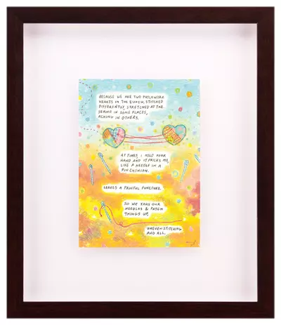  "Patchwork Heart" Two Hearts, Onenhillion