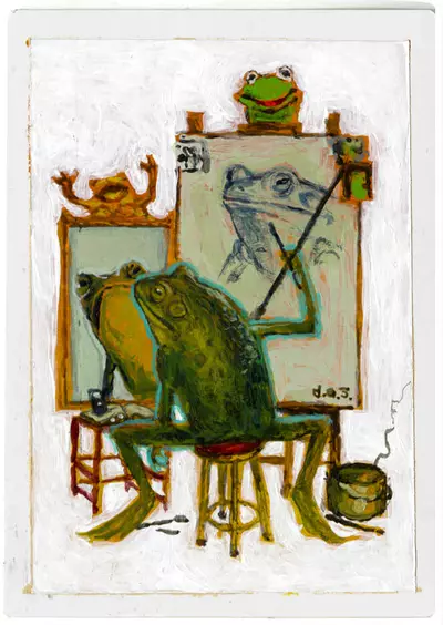 Frogwell Triple Self Portrait [Harmonize], Danny Schwartz