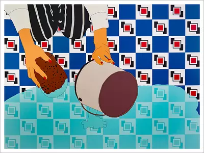 Basque Beach: Helen Frankenthaler, 1958 [PRINT], Marge Dean