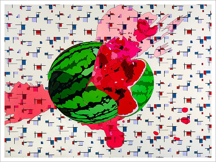 Suika: Laurie Poons, 1973 [PRINT], Marge Dean