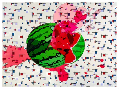 Suika: Laurie Poons, 1973 [PRINT], Marge Dean