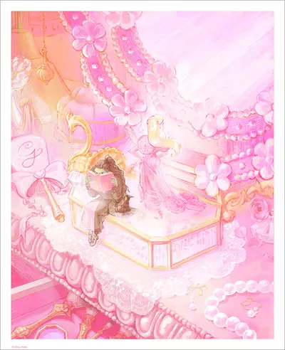 Perfectly Pink [PRINT], Rachel Elese