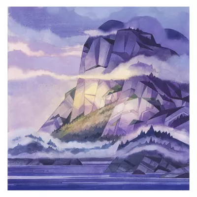 Chief Mountain - Dawn (PRINT), Laura Bifano