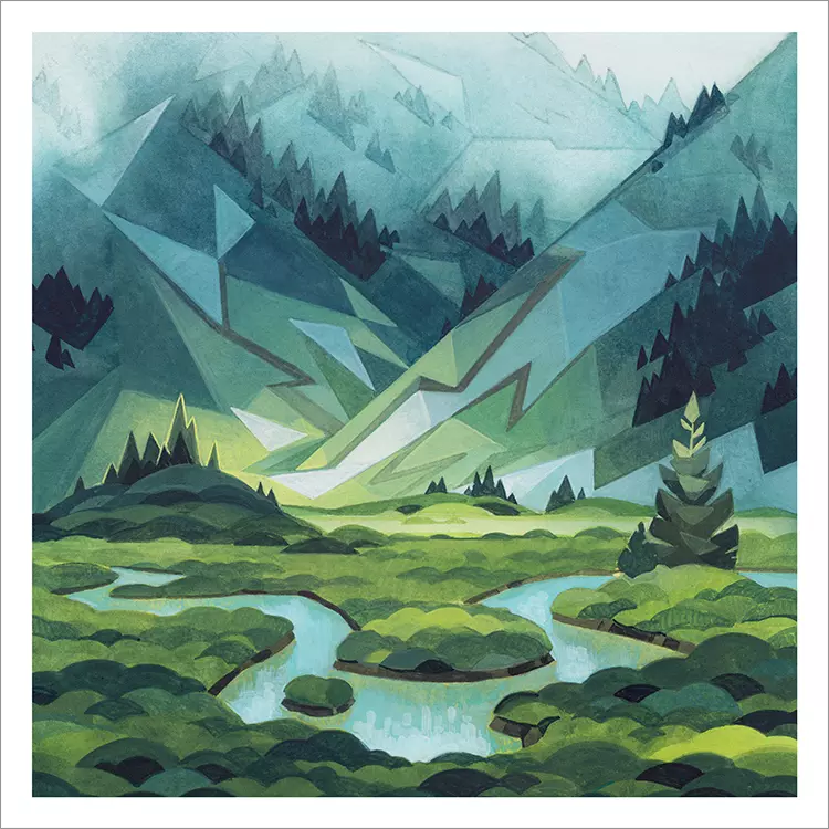 High Country Meadow [PRINT], Laura Bifano