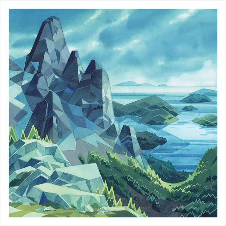 Howe Sound Crest Trail [PRINT], Laura Bifano