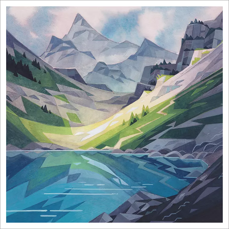 Tricouni Lake [PRINT], Laura Bifano