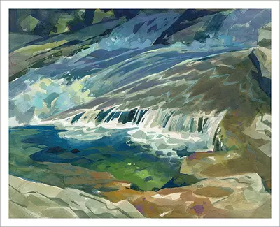 Mermaid Pool [PRINT], Laura Bifano