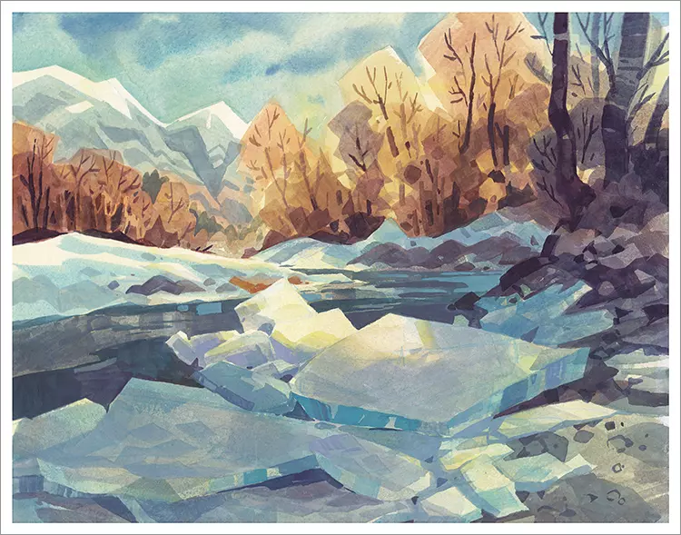 Winter on the Goat [PRINT], Laura Bifano