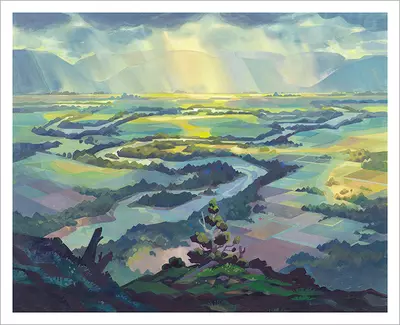 Valley from on High [PRINT], Laura Bifano