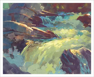 Spring Melt at Corn Creek [PRINT], Laura Bifano