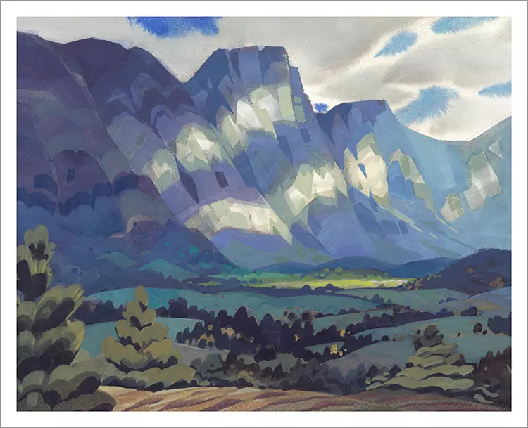 Light Ribbons on Skimmerhorn - Autumn [PRINT], Laura Bifano