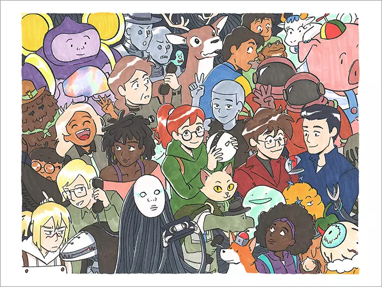 The Crew's All Here [PRINT], Christina Tsui