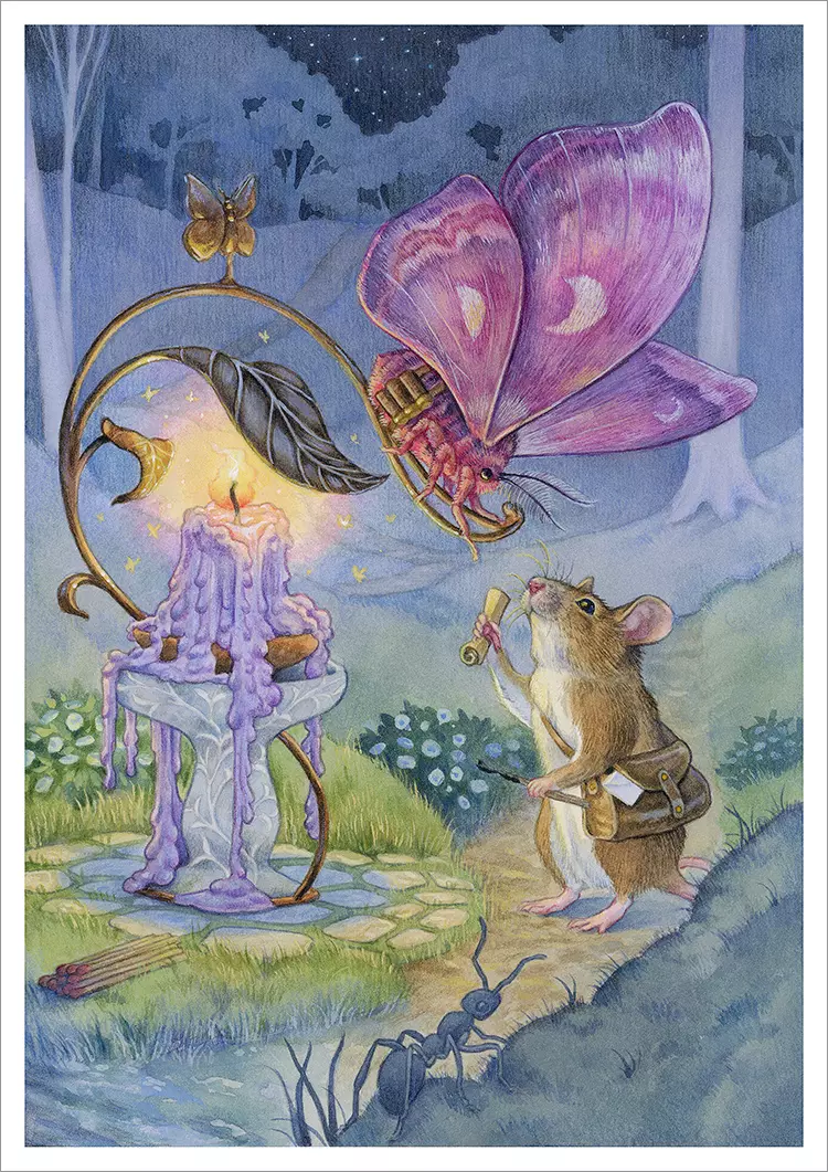 Candlelit Messenger [PRINT], Léa Chaillaud