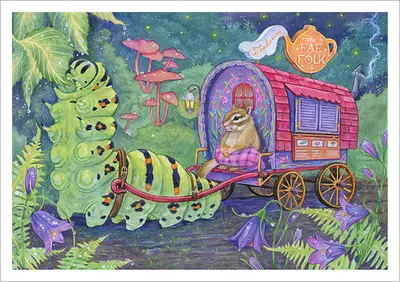 The Fae Folk Teahouse [PRINT], Léa Chaillaud