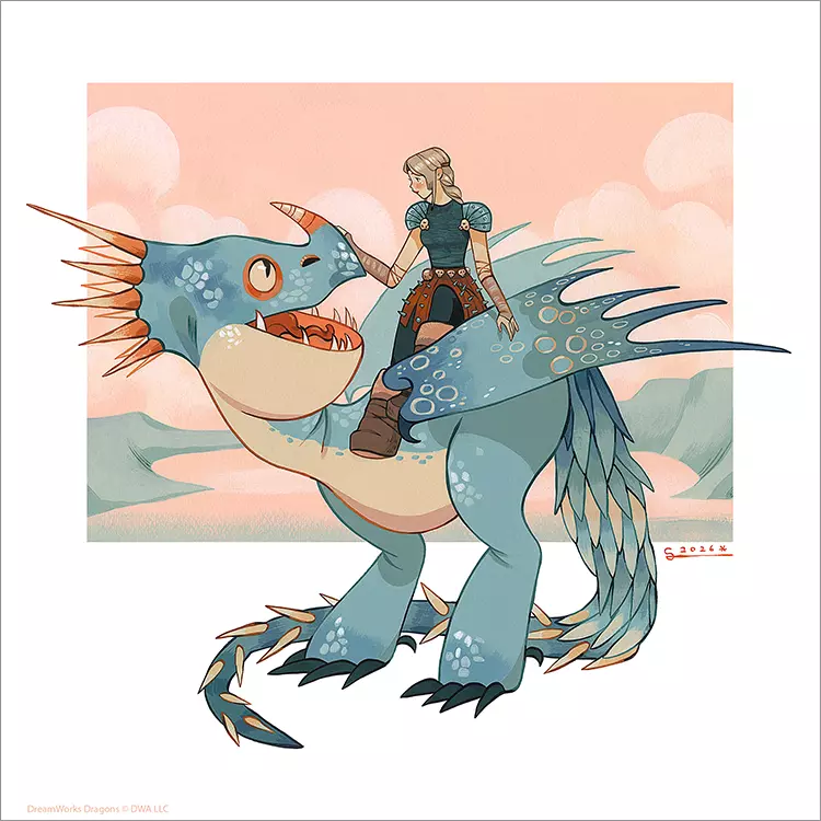 Astrid and Stormfly [PRINT], Sibylline Meynet