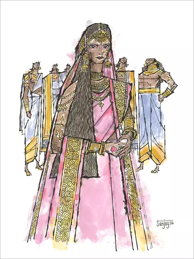 The Bride of Five [PRINT], Sanjay Patel