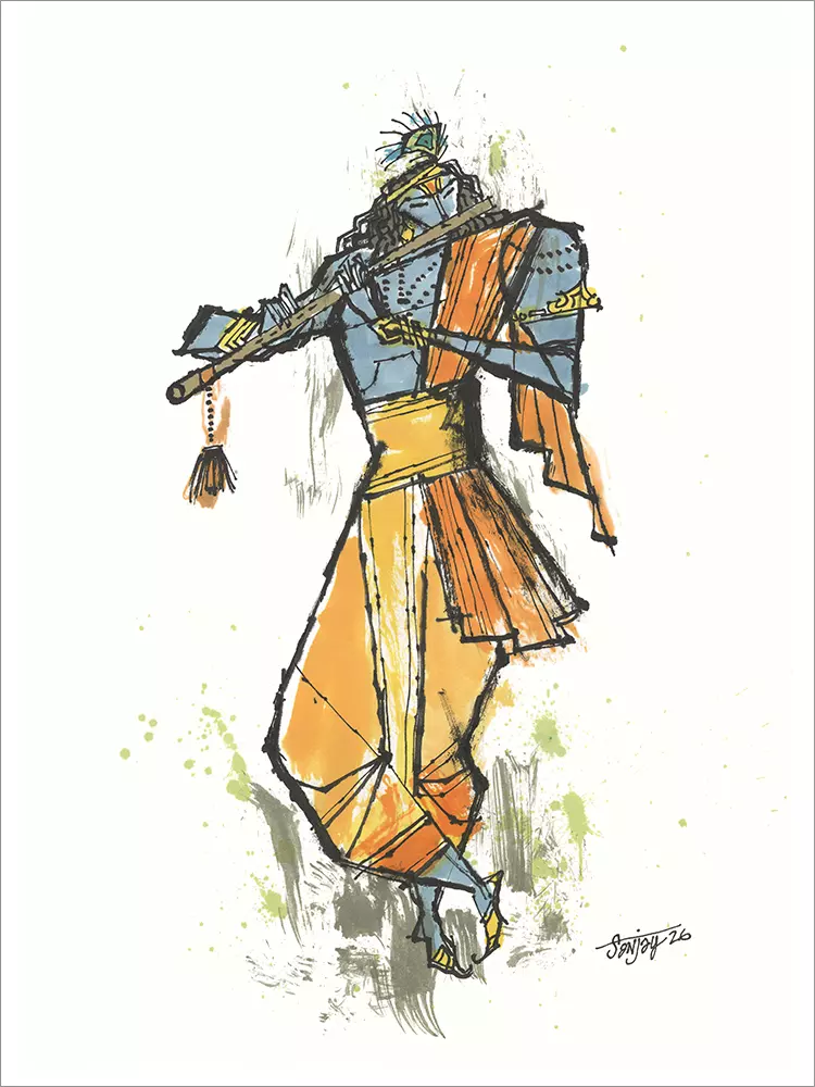 The Beloved Dark One [PRINT], Sanjay Patel