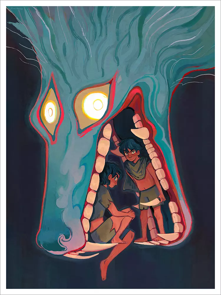 Children Who Hide Behind the Teeth of Their Mothers [PRINT], Aranyaksha