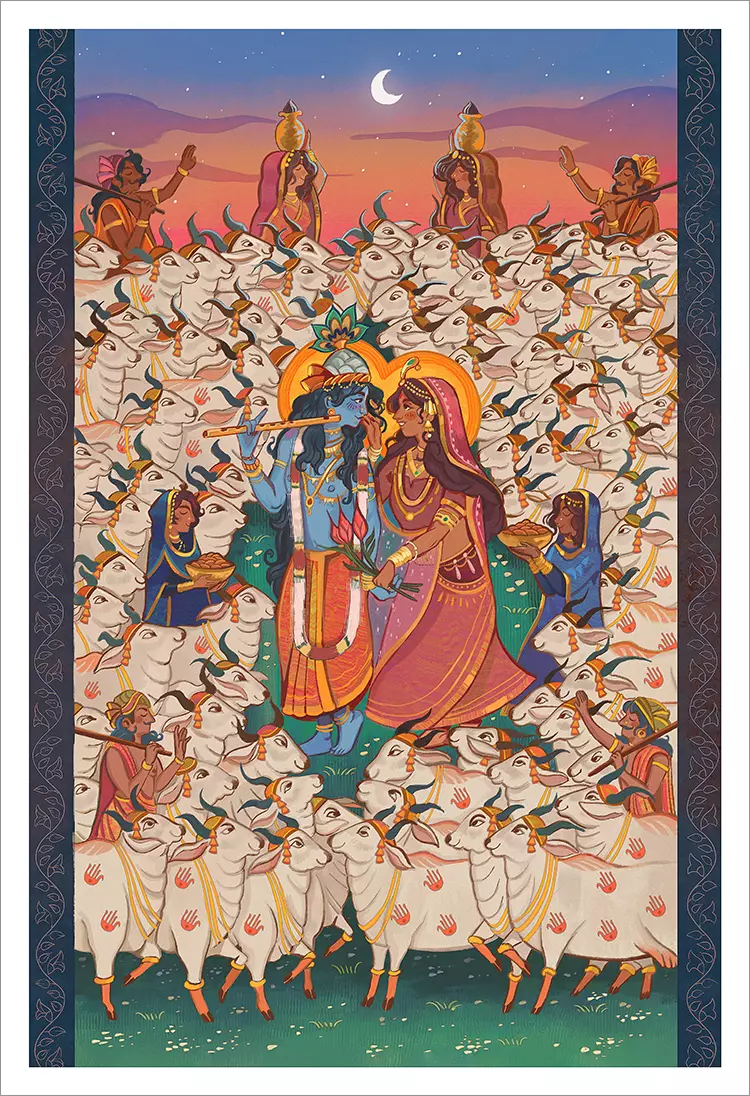 Radha and Krishna [PRINT], Aranyaksha