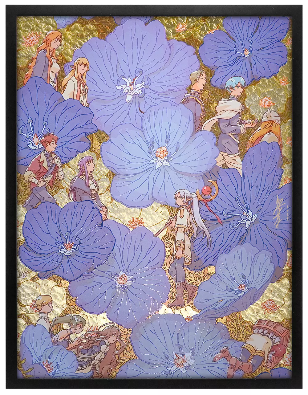 Frieren (Framed Foil Print), Bryce Kho