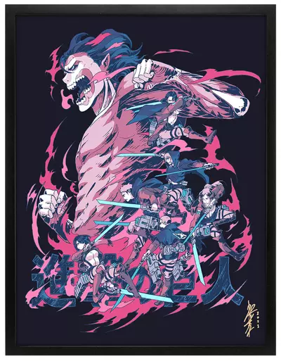 Attack on Titan (Framed Giclee), Bryce Kho