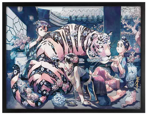Painted Tiger (Framed Giclee), Bryce Kho