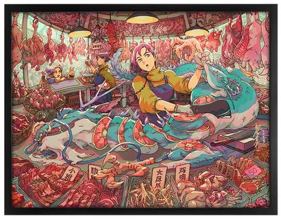 Butcher (Framed Giclee), Bryce Kho