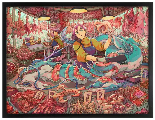 Butcher (Framed Giclee), Bryce Kho