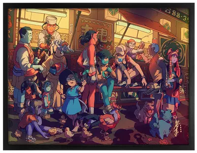 Monster Festival (Framed Giclee), Bryce Kho