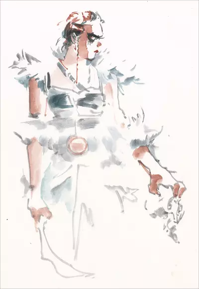 Barbarian Woman Study - Unframed, Bryce Kho