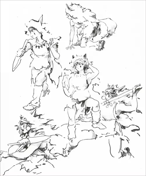Princess Mononoke Study 1 - Unframed, Bryce Kho