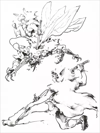 Princess Mononoke Study 2 - Unframed, Bryce Kho