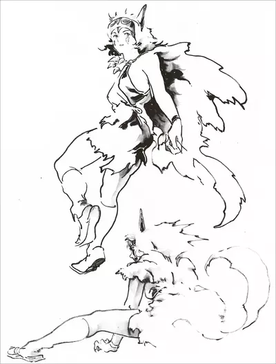 Princess Mononoke Study 4- Unframed, Bryce Kho