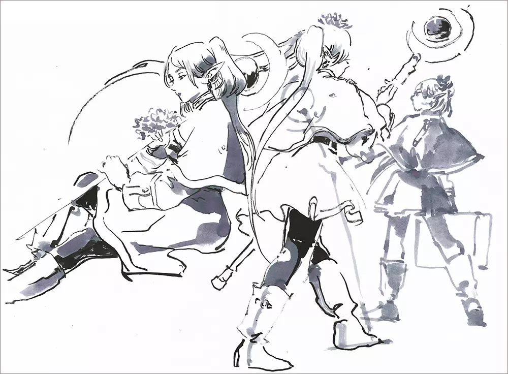 Frieren Study 1 - Unframed, Bryce Kho