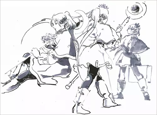Frieren Study 1 - Unframed, Bryce Kho