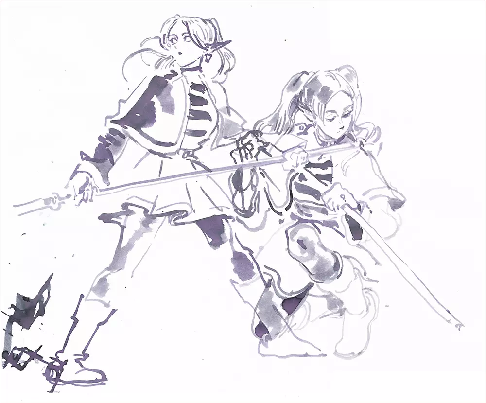 Frieren Study 2 - Unframed, Bryce Kho