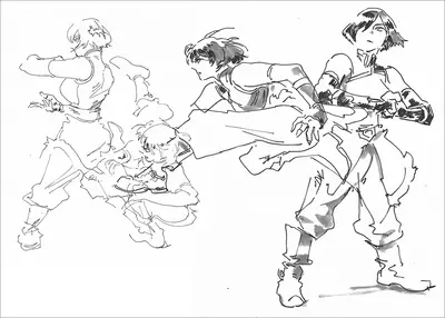 Korra Study 1 - Unframed, Bryce Kho
