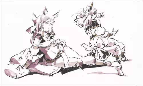 Tamamo Study - Unframed, Bryce Kho